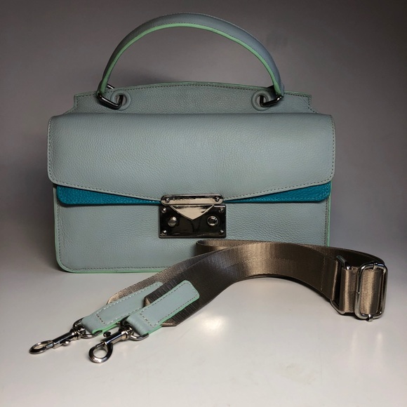 LuLio Leather Satchel Crossbody Bag - Picture 1 of 5